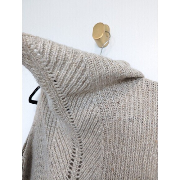 CLASSIQUES ENTIER Wool Sweater Womens Size L Tan Sleeveless Tunic Mohair Neutral - Picture 3 of 9